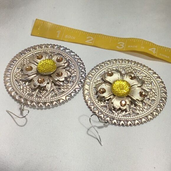 Large Mosaic Gemstone Dangles (UC3) - Picture 3 of 5